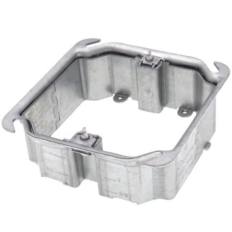 4 x 4 electrical box mud cover with 2 holes|mud ring square box cover.